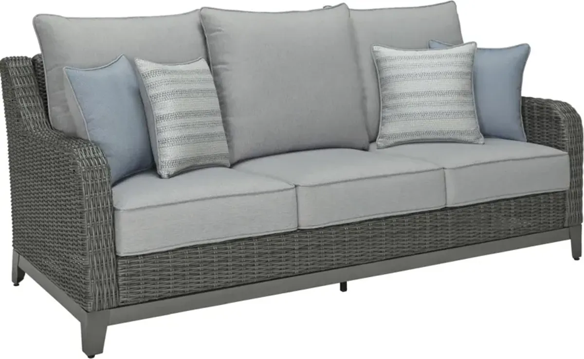 Signature Design by Ashley® Elite Park Gray Outdoor Sofa with Cushion