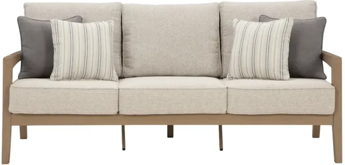 Signature Design by Ashley® Hallow Creek Driftwood Fabric/Resin Outdoor Sofa with Cushion