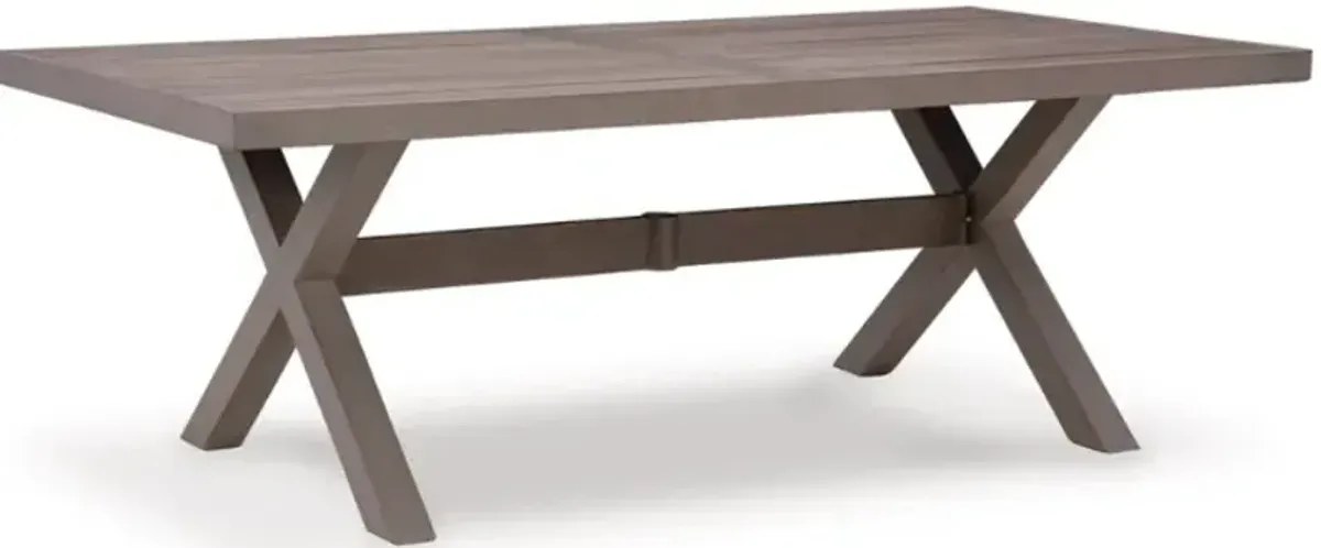 Signature Design by Ashley® Hillside Barn Brown Metal Outdoor Dining Table