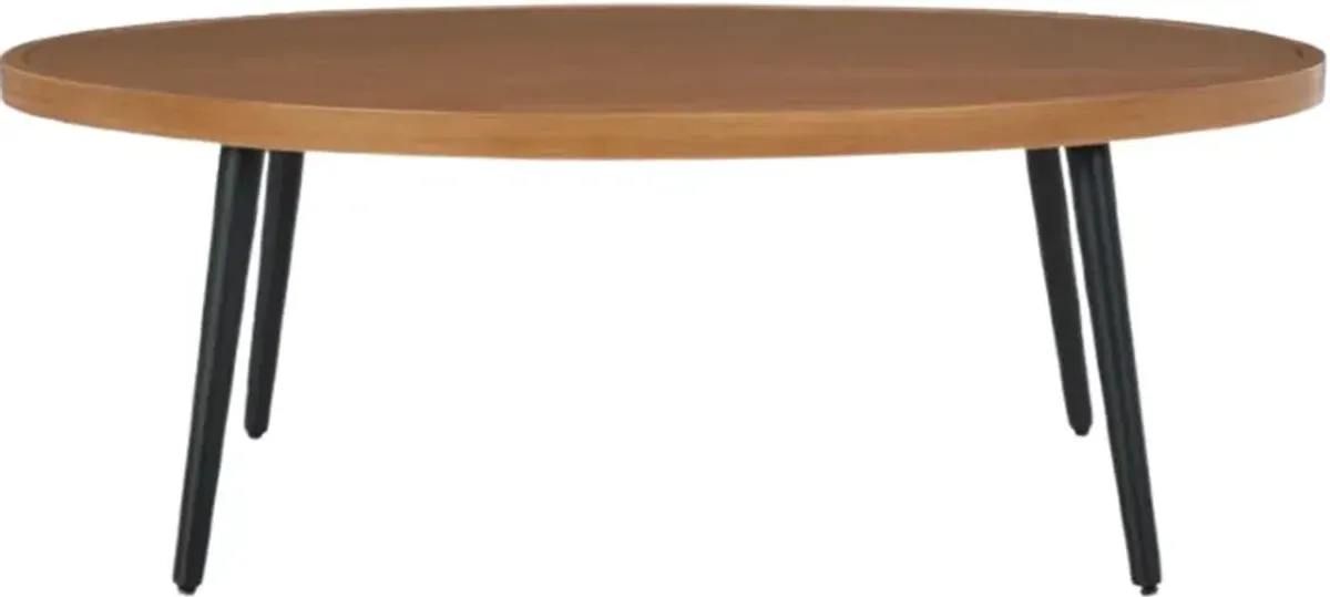 Signature Design by Ashley® Horizon Hall Brown Aluminum/Wooden Outdoor Coffee Table