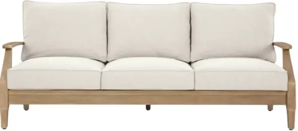 Signature Design by Ashley® Carter Hall Beige Fabric/Wooden Outdoor Sofa