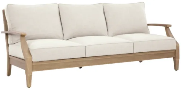 Signature Design by Ashley® Carter Hall Beige Fabric/Wooden Outdoor Sofa