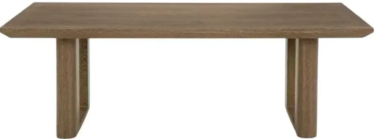 Signature Design by Ashley® Serene Bay Dark Brown Teak Outdoor Coffee Table