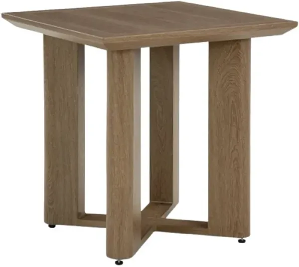 Signature Design by Ashley® Serene Bay Dark Brown Aluminum Outdoor End Table