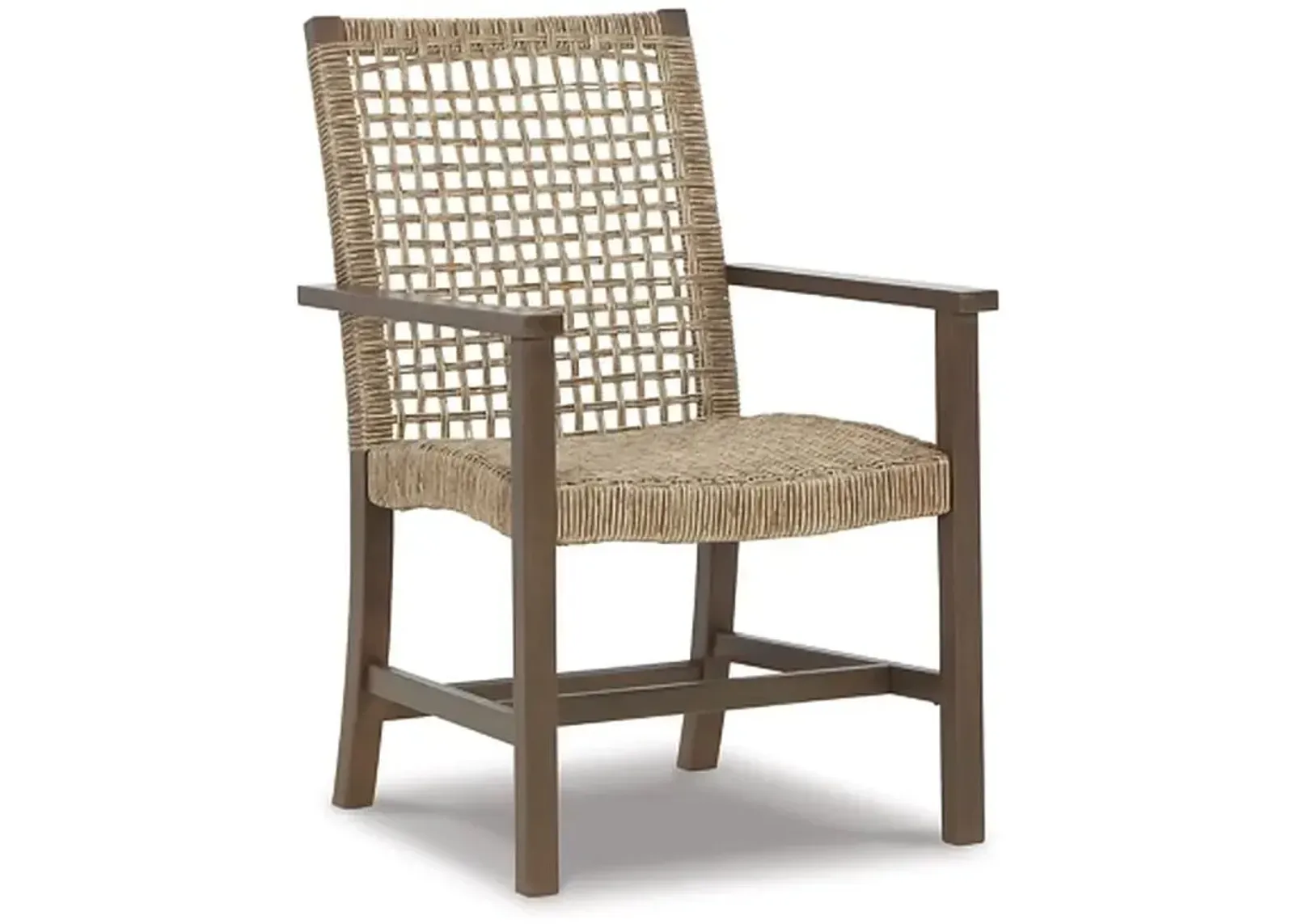 Signature Design by Ashley® Germalia Brown Outdoor Dining Arm Chair