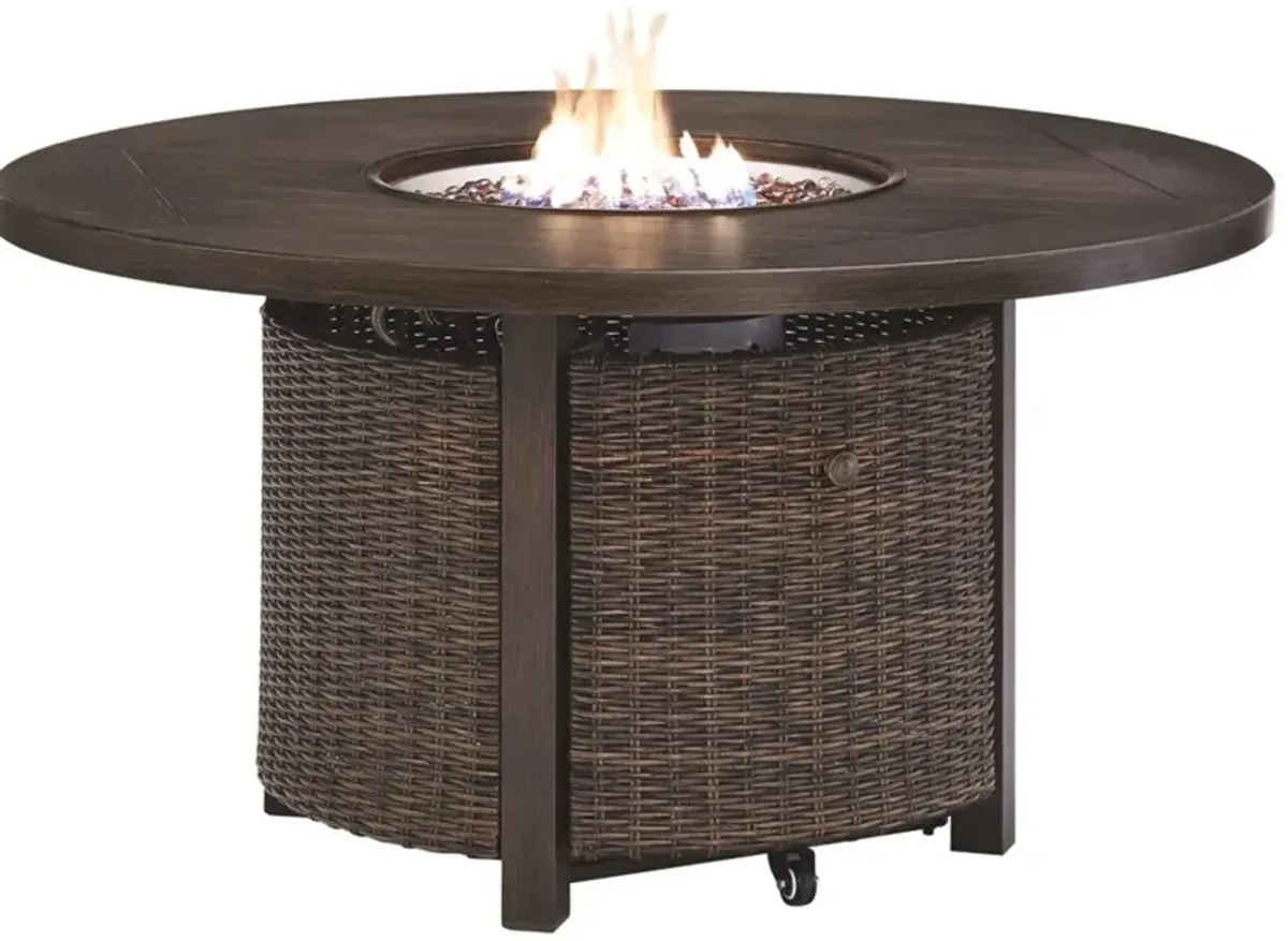 Signature Design by Ashley® Paradise Trail Medium Brown Round Fire Pit Table