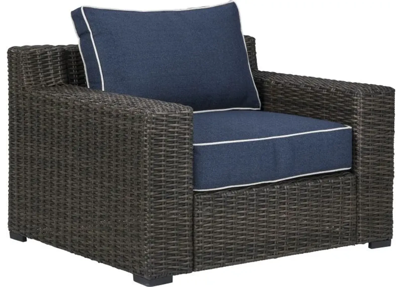 Signature Design by Ashley® Grasson Lane Brown/Blue Lounge Chair with Cushion