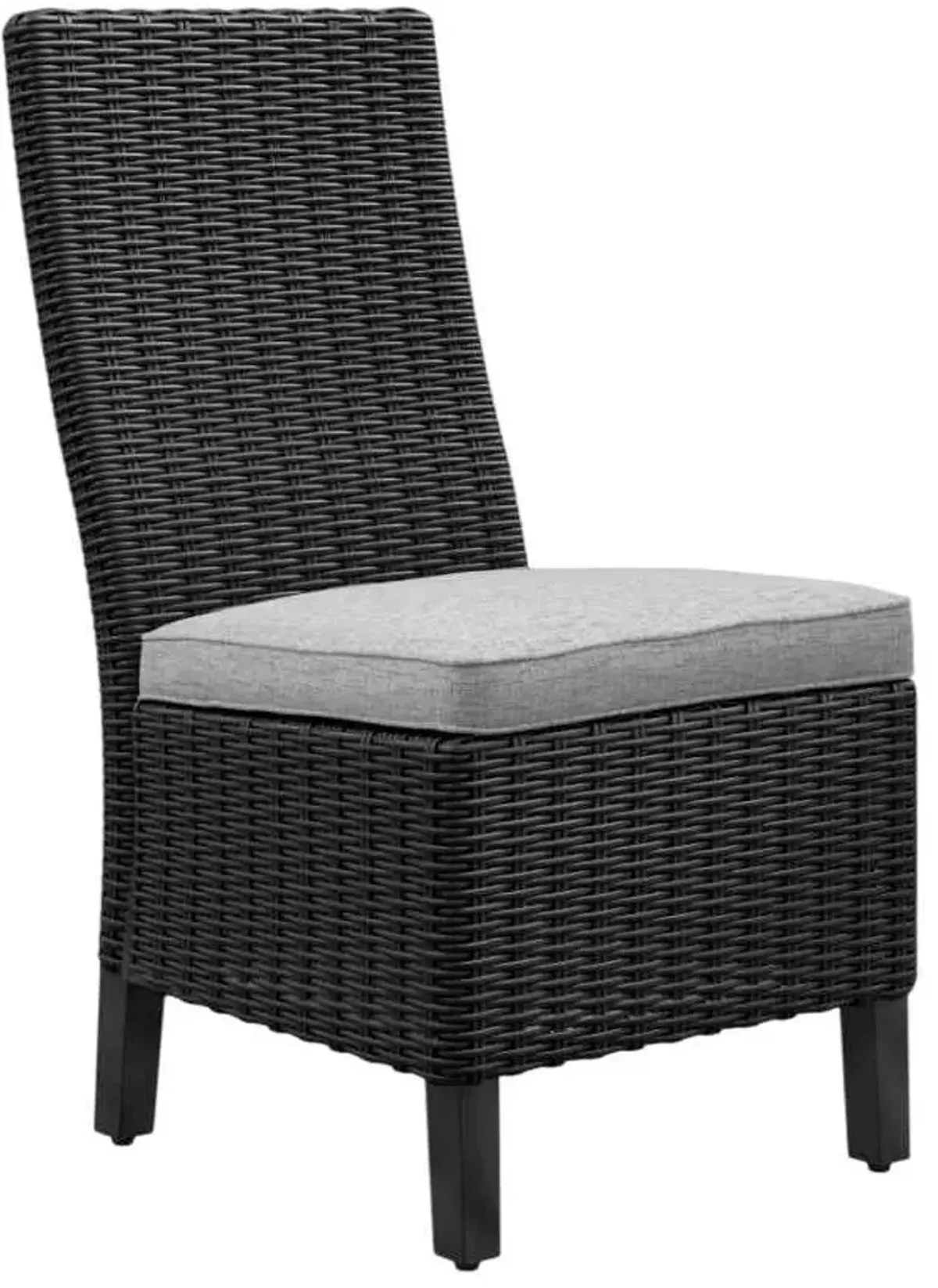Signature Design by Ashley® Beachcroft 2-Piece Black/Light Gray Resin Outdoor Side Chair Set