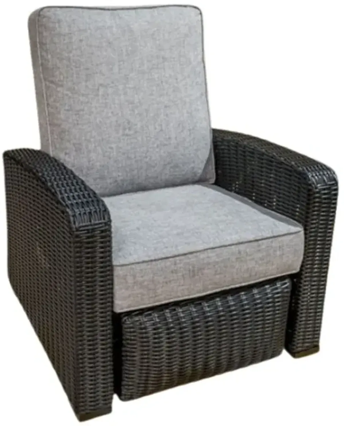 Signature Design by Ashley® Beachcroft Black/Light Gray Outdoor Recliner