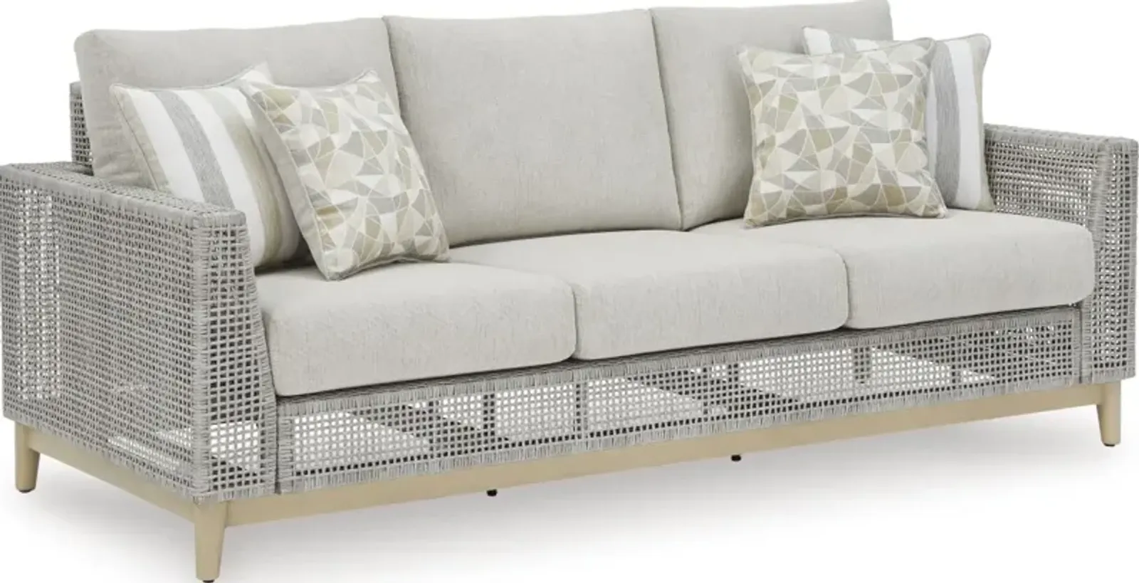 Signature Design by Ashley® Seton Creek Gray Outdoor Sofa with Cushion