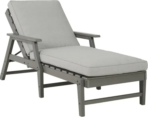 Signature Design by Ashley® Visola Gray Fabric/Polyethylene Outdoor Chaise Lounge