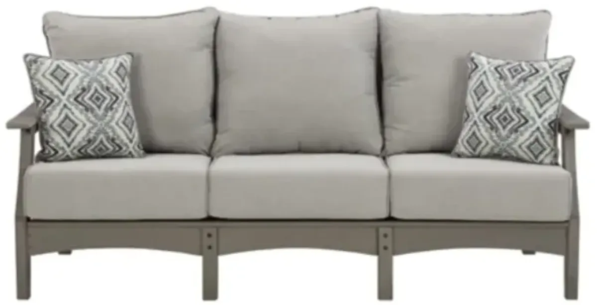 Signature Design by Ashley® Visola Gray Sofa with Cushion