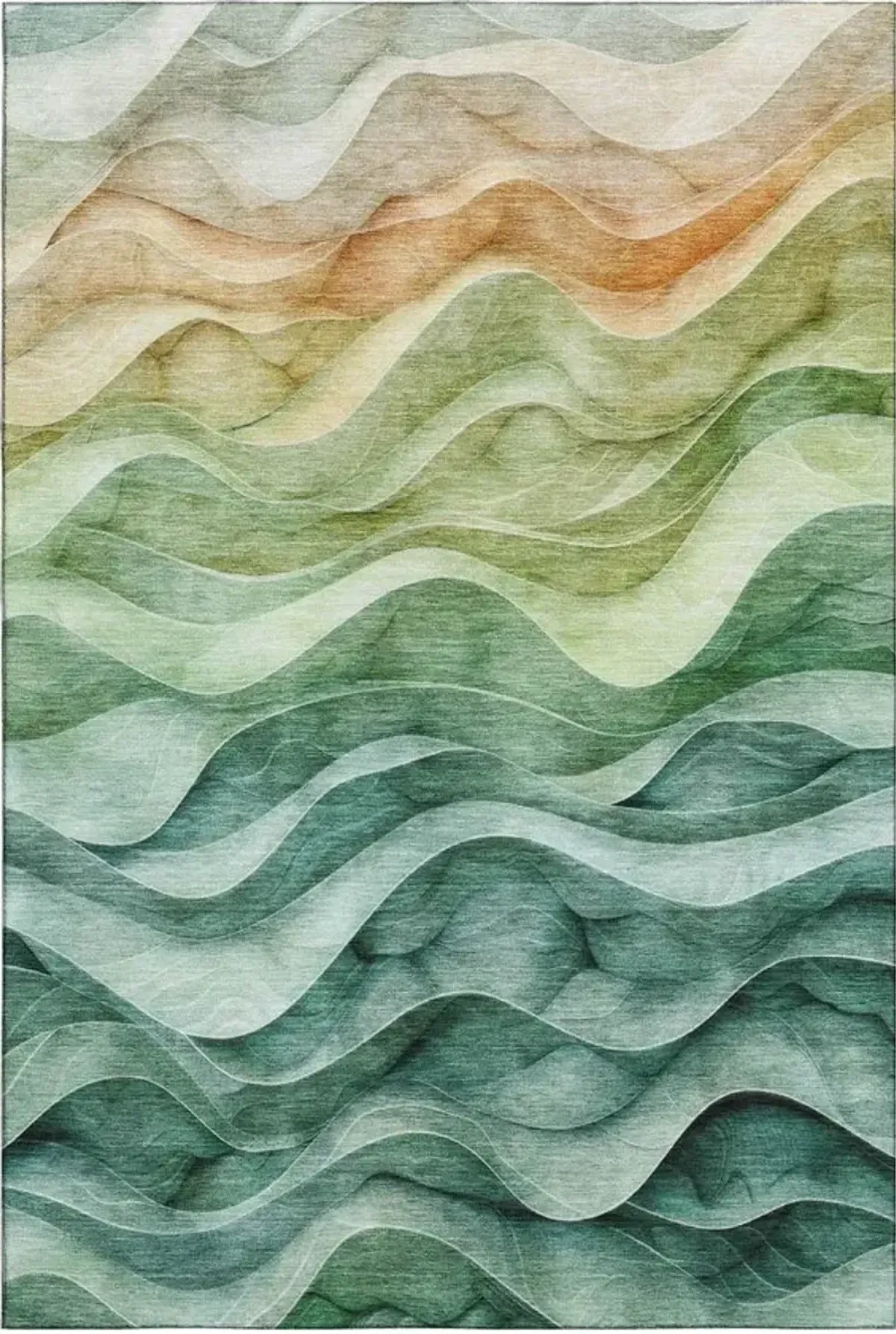 Dalyn Rug Company Pacifica Teal 5'x8' Style 3 Area Rug
