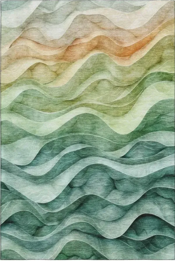 Dalyn Rug Company Pacifica Teal 5'x8' Style 3 Area Rug