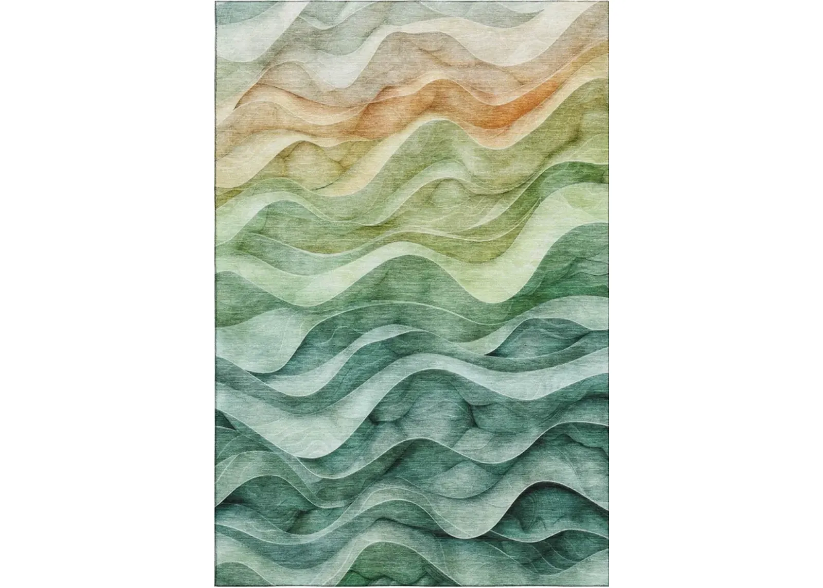 Dalyn Rug Company Pacifica Teal 5'x8' Style 3 Area Rug