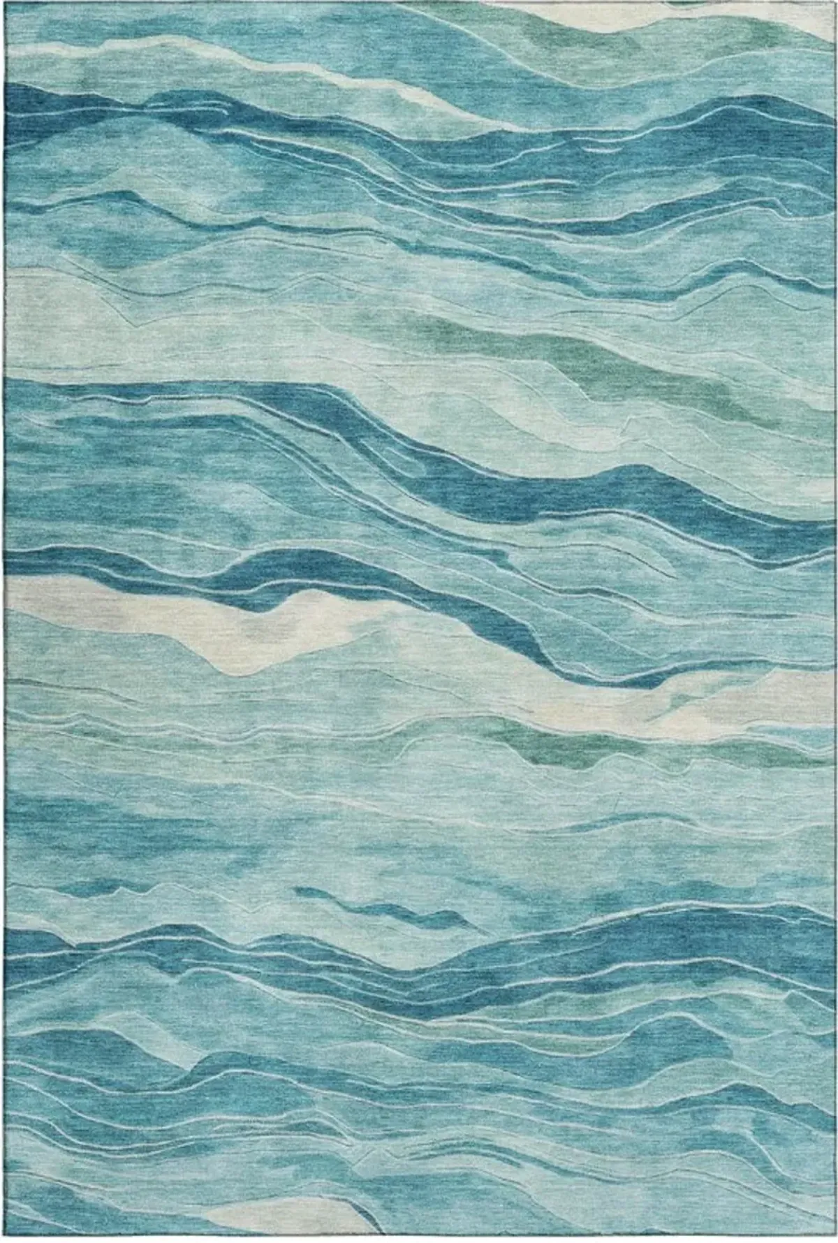 Dalyn Rug Company Pacifica Turquoise 5'x8' Style 1 Area Rug