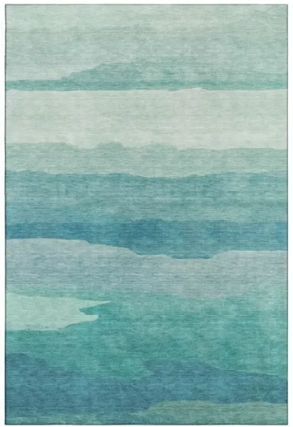 Dalyn Rug Company Pacifica Turquoise 8'x10' Style 2 Area Rug