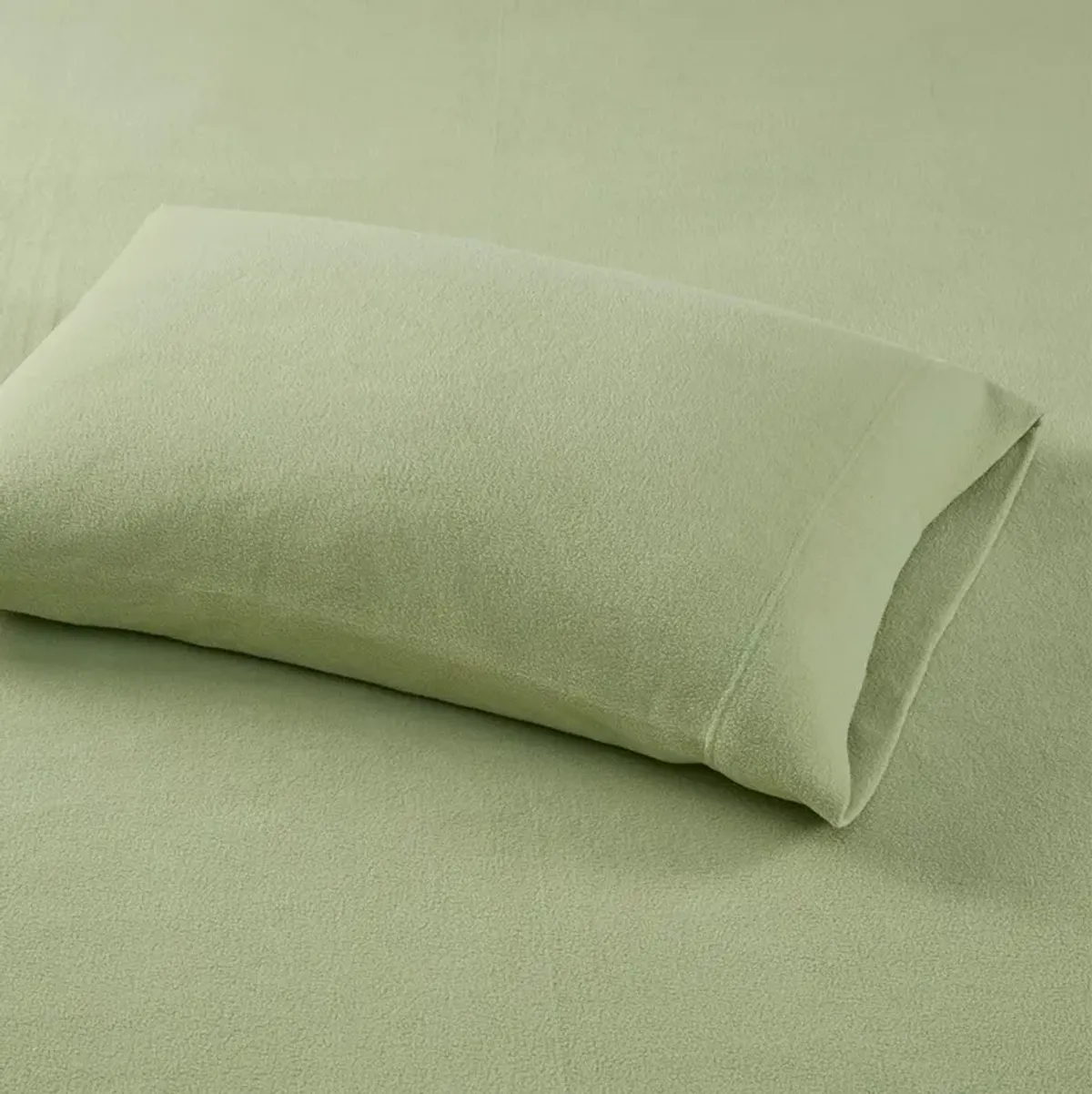 Olliix by True North by Sleep Philosophy Green King Micro Fleece Sheet Set