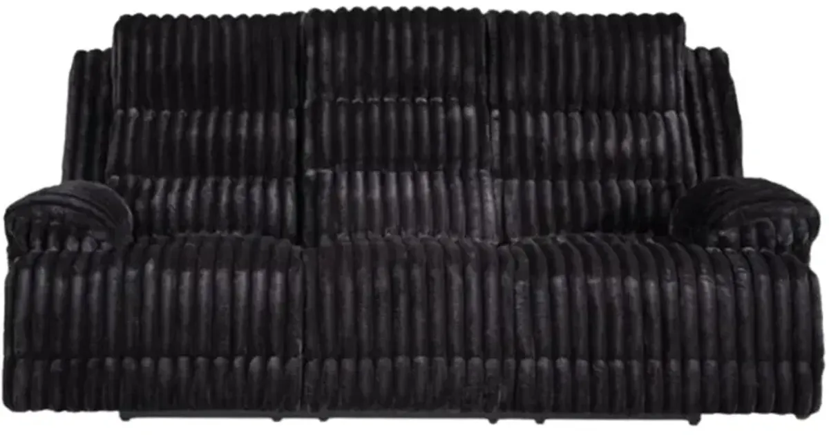 Signature Design by Ashley® Rhines Falls Onyx Power Reclining Sofa with Drop Down Table