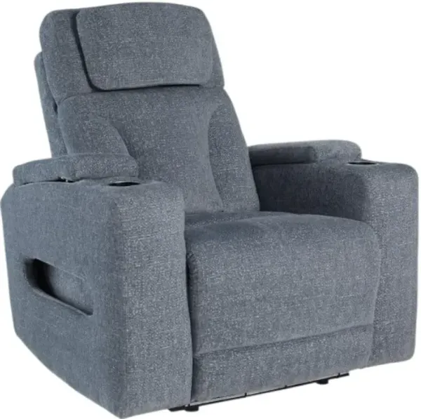 Signature Design by Ashley® Studio Cave Steel Power Recliner with Adjustable Headrest