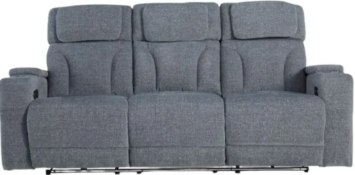Signature Design by Ashley® Studio Cave Steel Power Reclining Sofa with Adjustable Headrest