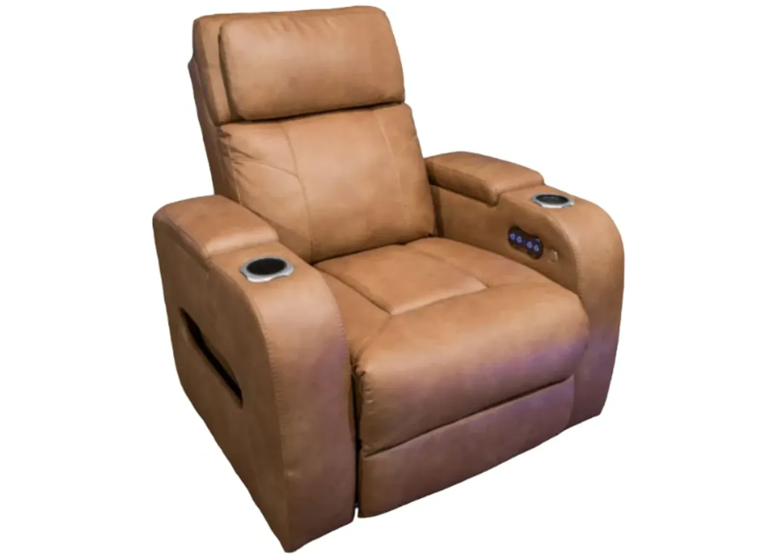 Signature Design by Ashley® Clean-Slate Caramel Power Recliner with Adjustable Headrest