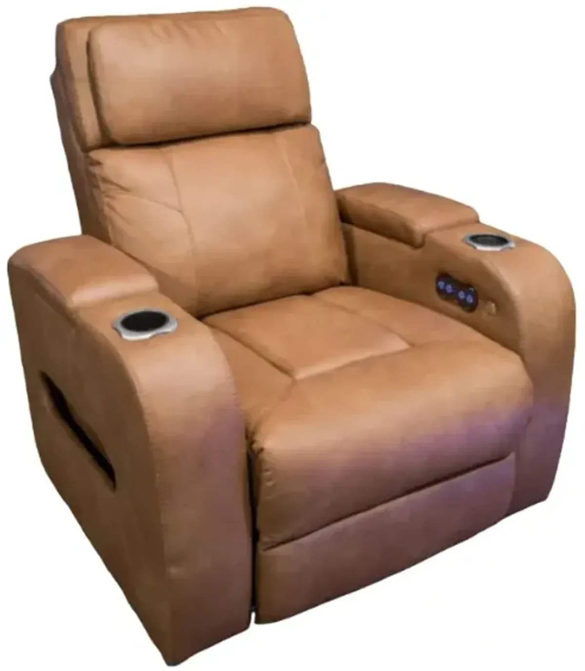 Signature Design by Ashley® Clean-Slate Caramel Power Recliner with Adjustable Headrest