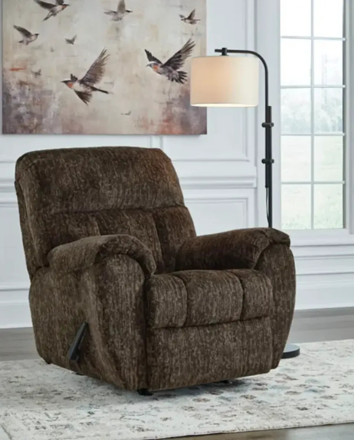 Signature Design by Ashley® Stayfish Chocolate Manual Rocker Recliner