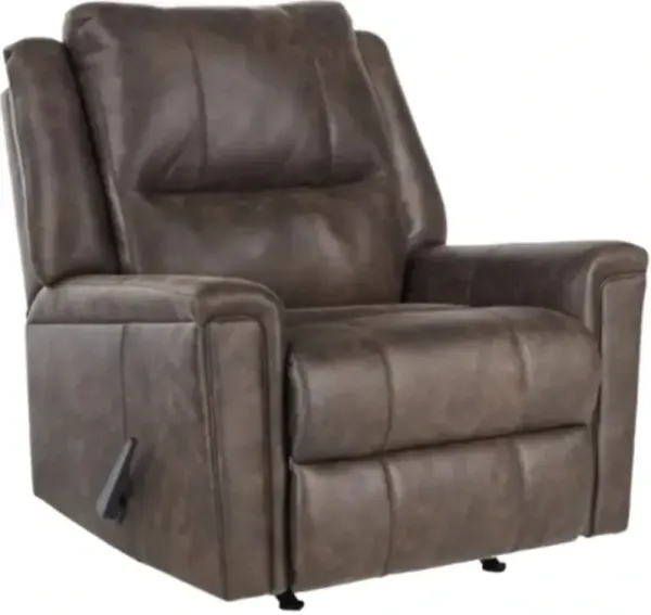 Signature Design by Ashley® Lixtowel Walnut Manual Rocker Recliner