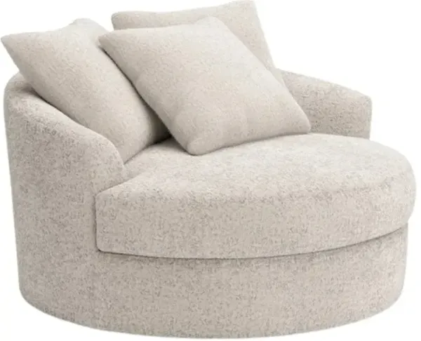 Signature Design by Ashley® Cuddle Plush Arctic Swivel Accent Chair