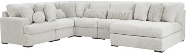 Signature Design by Ashley® Cuddle Plush 6-Piece Arctic Sectional with Chaise