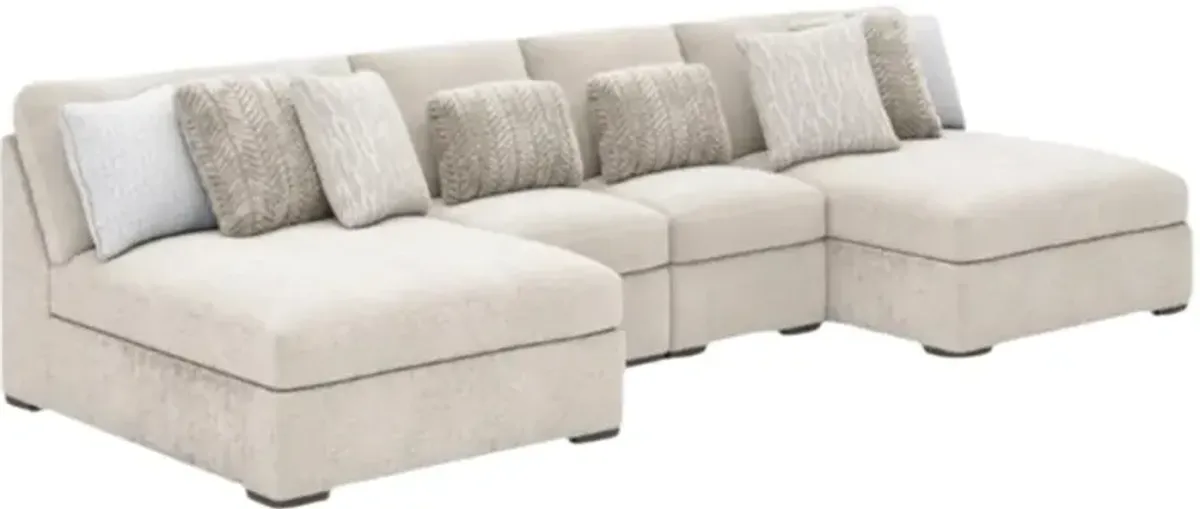 Signature Design by Ashley® Cuddle Plush 4-Piece Arctic Modular Sectional and Chaise