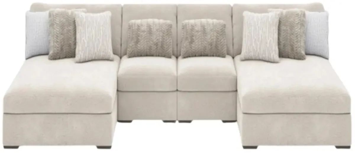 Signature Design by Ashley® Cuddle Plush 4-Piece Arctic Modular Sectional and Chaise