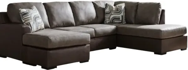 Signature Design by Ashley® Castille Way 2-Piece Fossil U-Shape Sectional and Chaise