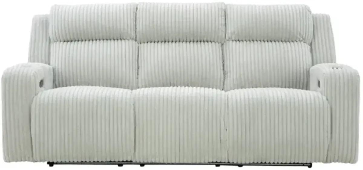 Signature Design by Ashley® Forest Lake Alloy Power Reclining Sofa with Adjustable Headrest