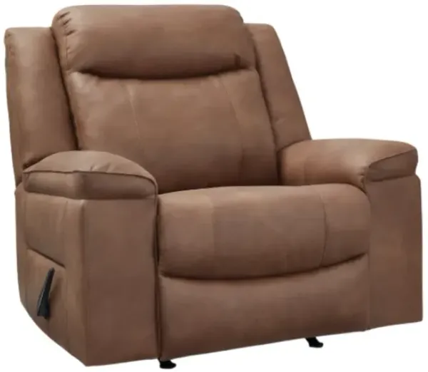 Signature Design by Ashley® Status Check Caramel Manual Rocker Recliner