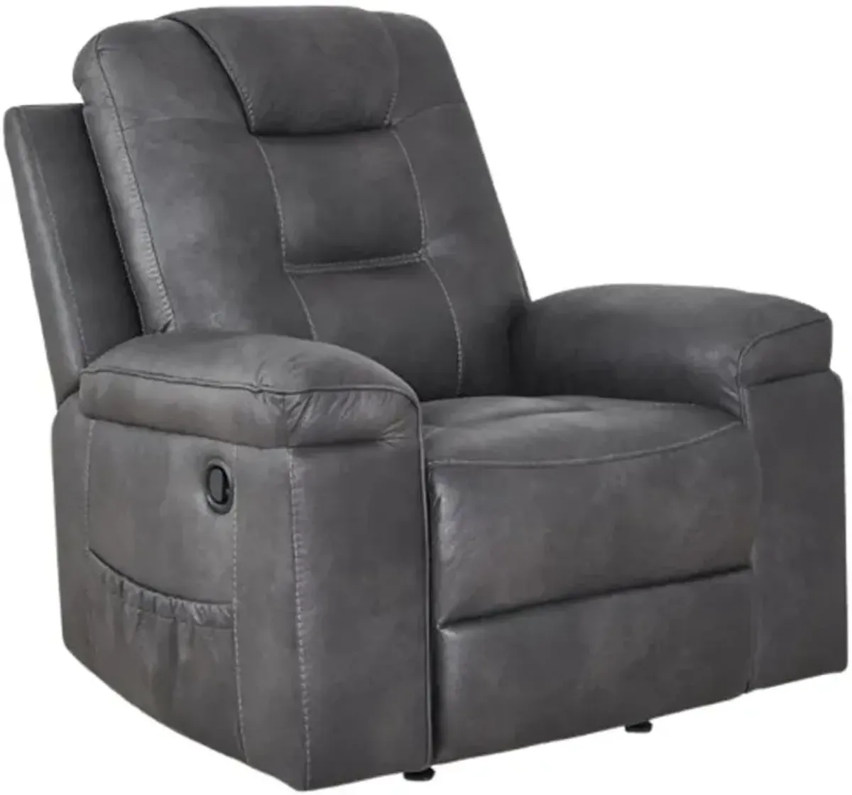 Signature Design by Ashley® Stockworth Granite Manual Rocker Recliner