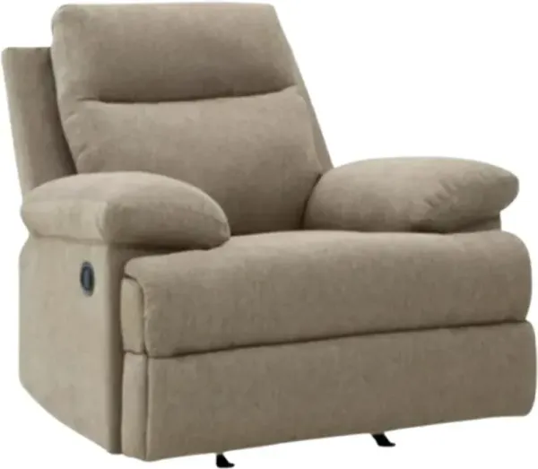 Signature Design by Ashley® Side-Swipe Mocha Manual Rocker Recliner 