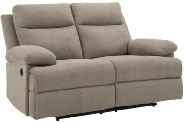 Signature Design by Ashley® Side-Swipe Mocha Manual Reclining Loveseat