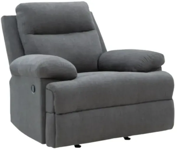 Signature Design by Ashley® Side-Swipe Charcoal Manual Rocker Recliner 