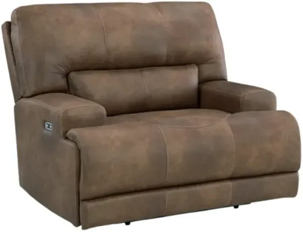 Signature Design by Ashley® Beckley Place Earth Power Recliner with Adjustable Headrest