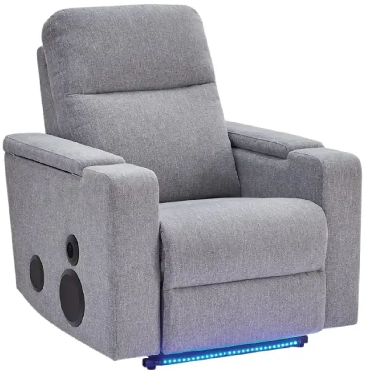 Signature Design by Ashley® Pineland Pewter Power Glider Recliner with Audio System