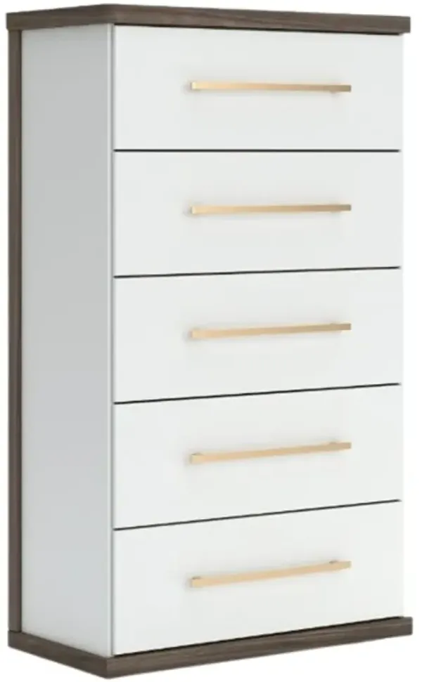 Signature Design by Ashley® Kendanport Brown/White 5-Drawer Chest