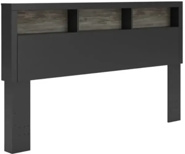 Signature Design by Ashley® Broachmyn Black/Gray King Bookcase Headboard