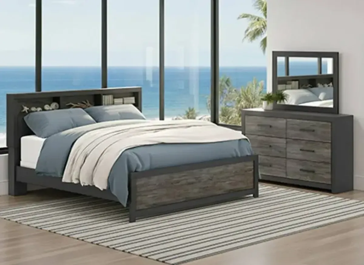 Signature Design by Ashley® Broachmyn Black/Gray Queen Bookcase Bed