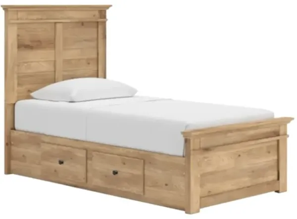Signature Design by Ashley® Makidern Tan Twin Storage Panel Bed