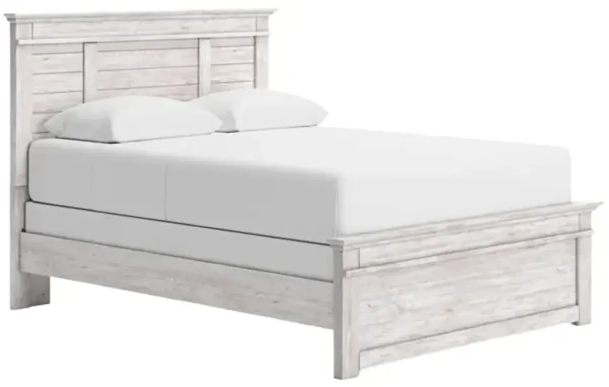 Signature Design by Ashley® Makidern Whitewash Queen Panel Bed