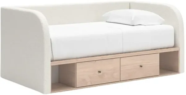 Signature Design by Ashley® Arloster Tan/White Full Upholstered Daybed with Storage