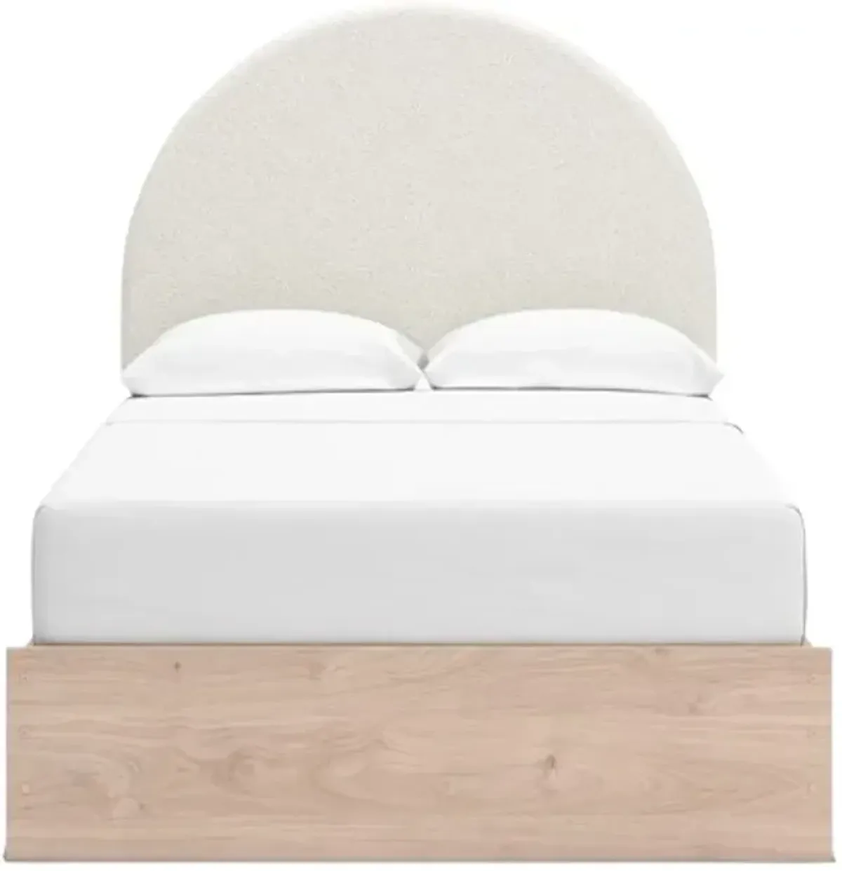 Signature Design by Ashley® Arloste Tan/Whiter Full Upholstered Panel Bed