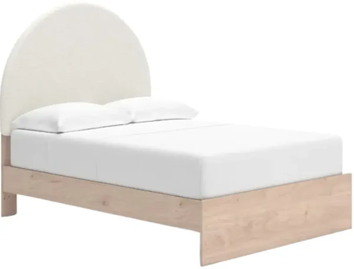 Signature Design by Ashley® Arloste Tan/Whiter Full Upholstered Panel Bed